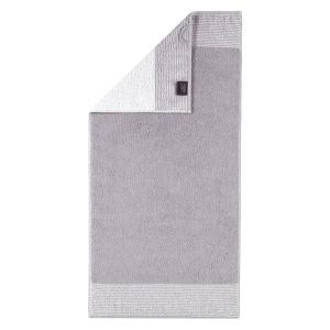 Махровое полотенце серого цвета Two-Tone (590-79) Cawo, Германия