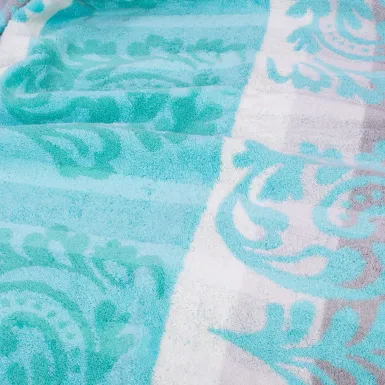 Полотенце махровое бирюзового цвета Cawo NOBLESSE CASHMERE (1057-014)