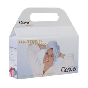 Полотенце на голову (тюрбан) Cawo (7073-775) серого цвета